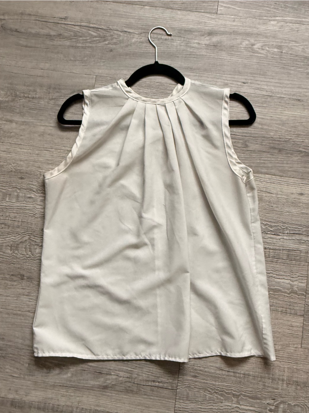 Sleeveless Pleated Front Tank Top